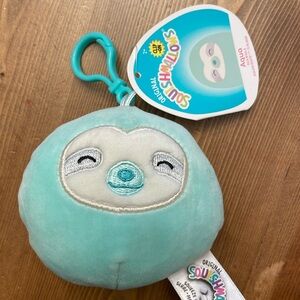 Squishmallows Clip Aqua Sloth Clip